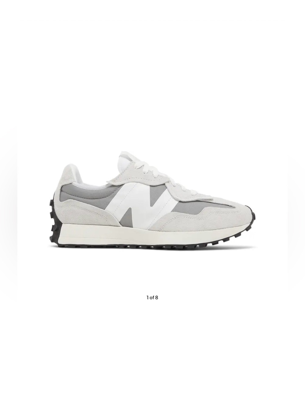 New Balance 327 White and Gray